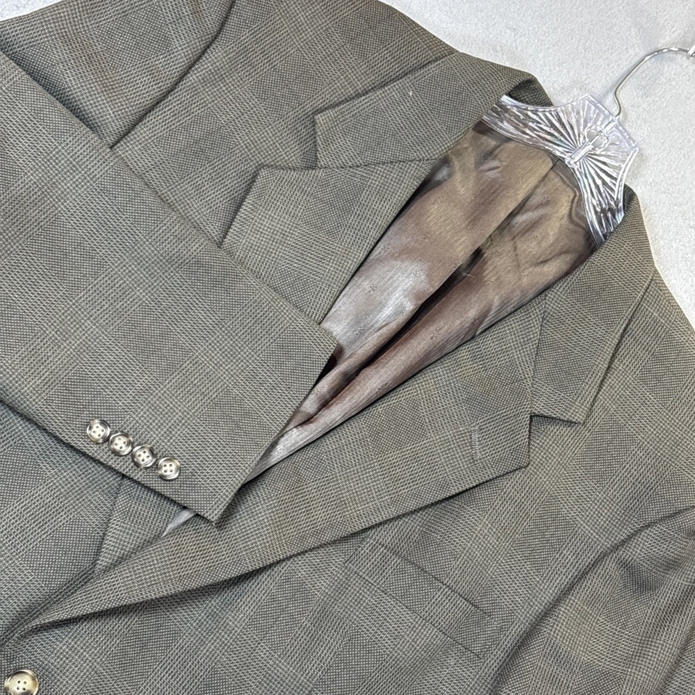 Austin‎ Reed Mens Pure Virgin Wool Glen Plaid Blazer Sport Coat VTG Union Made